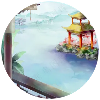 山水楼阁旅游风光