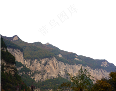 风景山坡,免抠元素