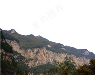 风景山坡,免抠元素