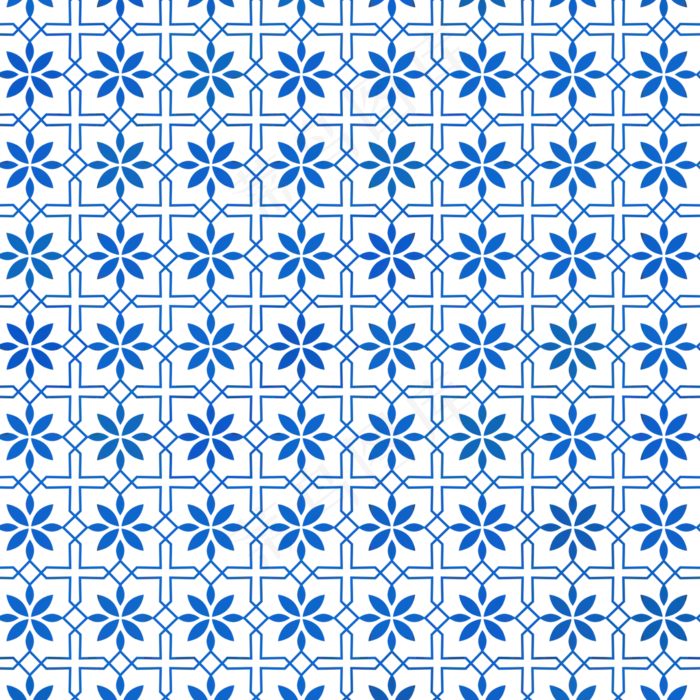 青花瓷传统纹样(2000X2000(DPI:300))psd模版下载