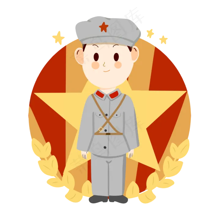 中国解放军(3000X3000(DPI:300))psd模版下载