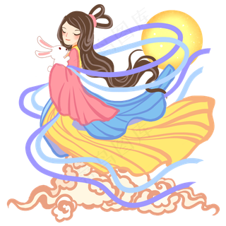 古风嫦娥,免抠元素