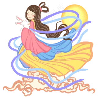 古风嫦娥,免抠元素