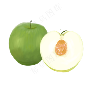 一颗半新鲜的梨