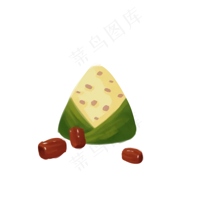 端午节可爱粽子元素(2000X2000(DPI:300))psd模版下载