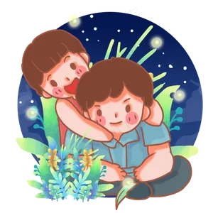 仲夏夜捉萤火虫