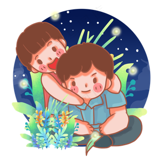 仲夏夜捉萤火虫