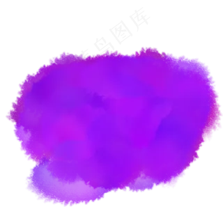 紫色矢量水彩墨染图