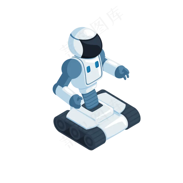 2.5D人工智能初代机器人,免抠元素(1024*1369px 72 dpi )ai矢量模版下载