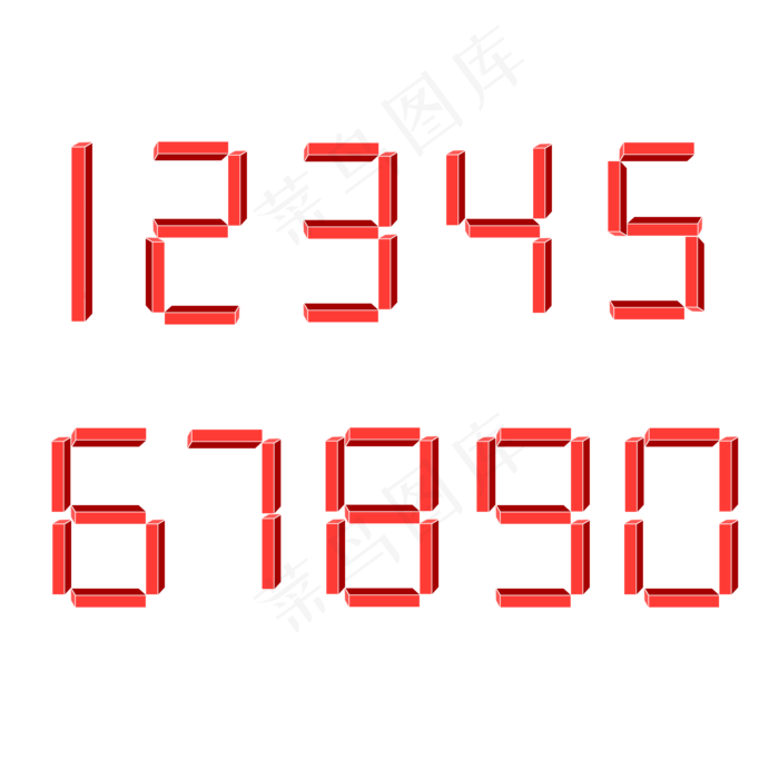 立体数字设计原创(2000X2000(DPI:300))psd模版下载