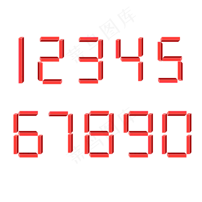 立体数字设计原创(2000X2000(DPI:300))psd模版下载