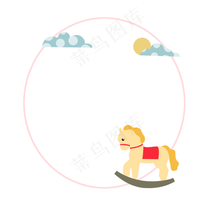 小狗儿童节边框