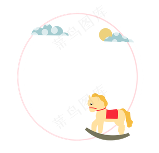 小狗儿童节边框