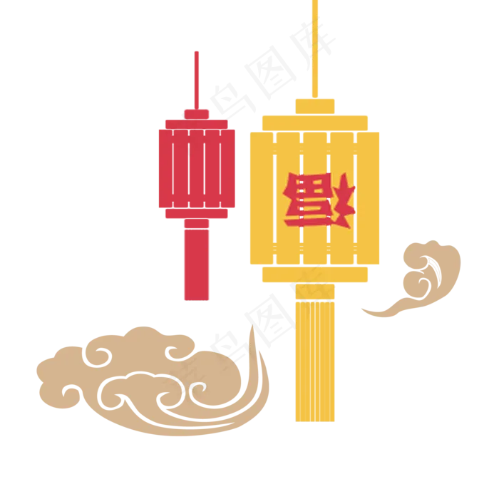 福字灯笼上传,免抠元素