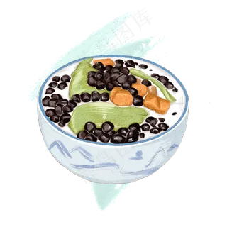 仿真写实类冷饮水彩