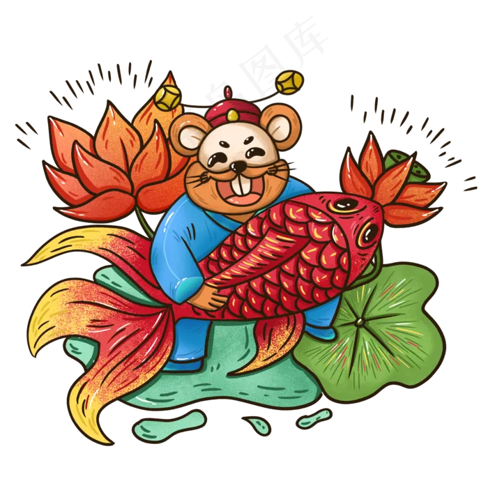 2020新年鼠年吉祥(2000X2000(DPI:300))psd模版下载
