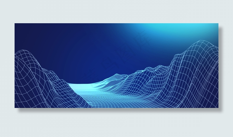 科技感空间banner背景