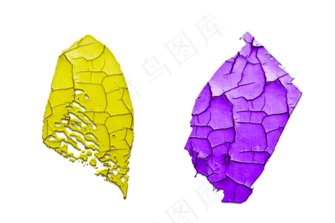 干裂油画颜料色块笔刷,免抠元素