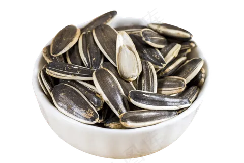 白色盘子里的葵瓜子,免抠元素