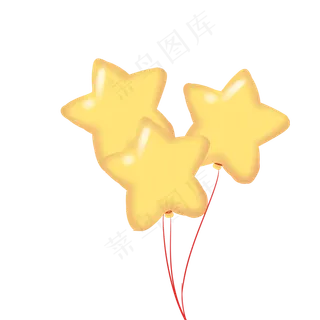 星形状可爱手绘气球