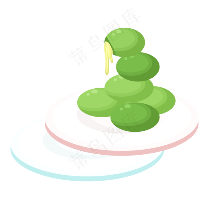 营养青团装饰插画