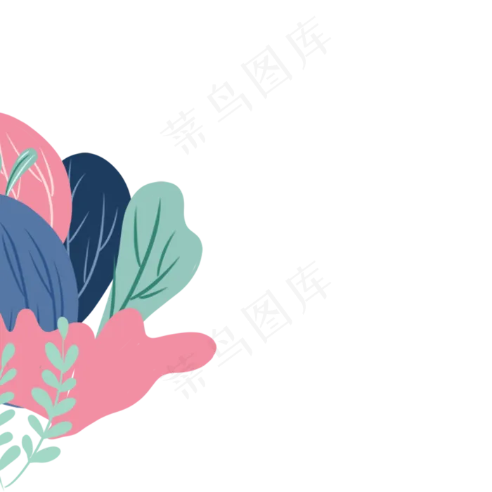 春天植物(2000*2000px 300 dpi )psd模版下载