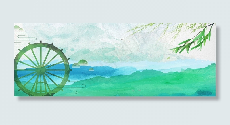 唯美风景背景素材