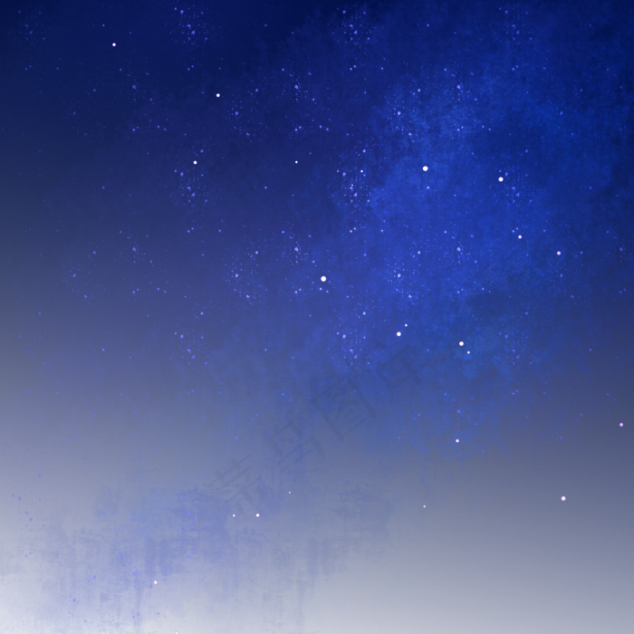 蓝色银河情人节七夕浪漫星河夜景,免抠元素(2000*2000px 300 dpi )psd模版下载