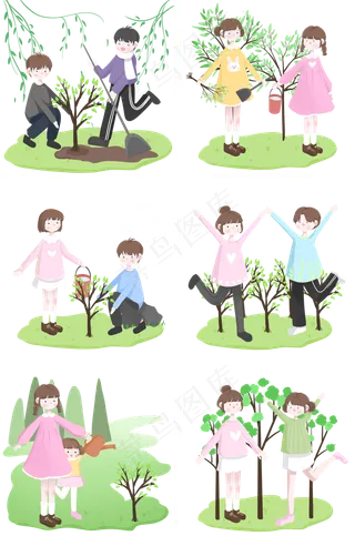 春天绿意盎然鸟语花香