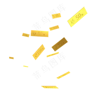 c4d电商漂浮物优惠券