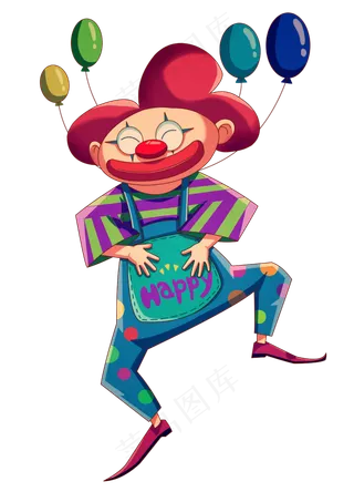 愚人节小丑免扣元素,免抠元素