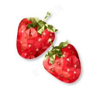 立体水晶可爱的水果草莓