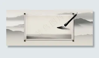 淡雅古风简约banner