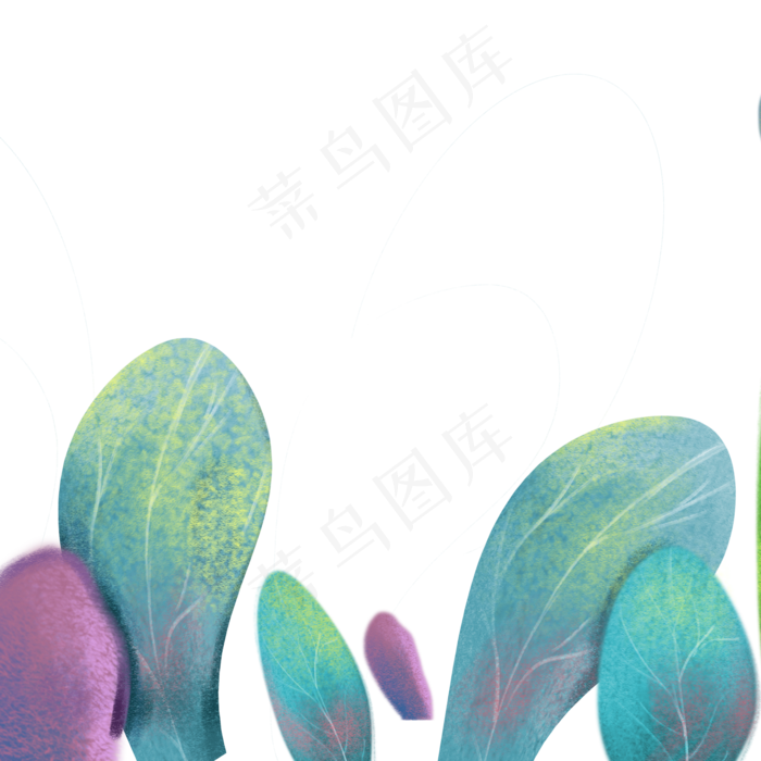 卡通绿色植物下载(2000X2000(DPI:300))psd模版下载