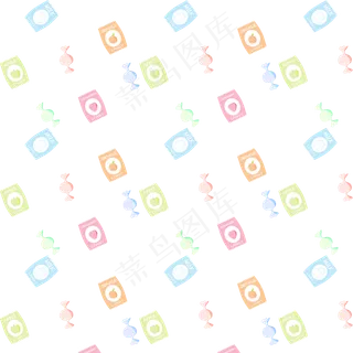 矢量食物糖果底纹