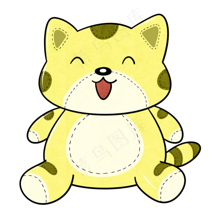 儿童节小猫娃娃(3543X3543(DPI:300))psd模版下载