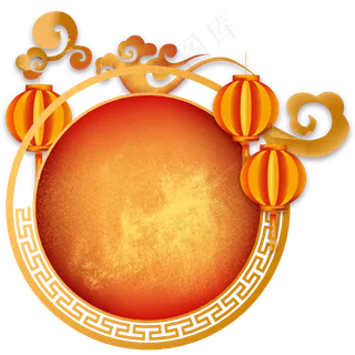 鼠年新年边框装饰,免抠元素