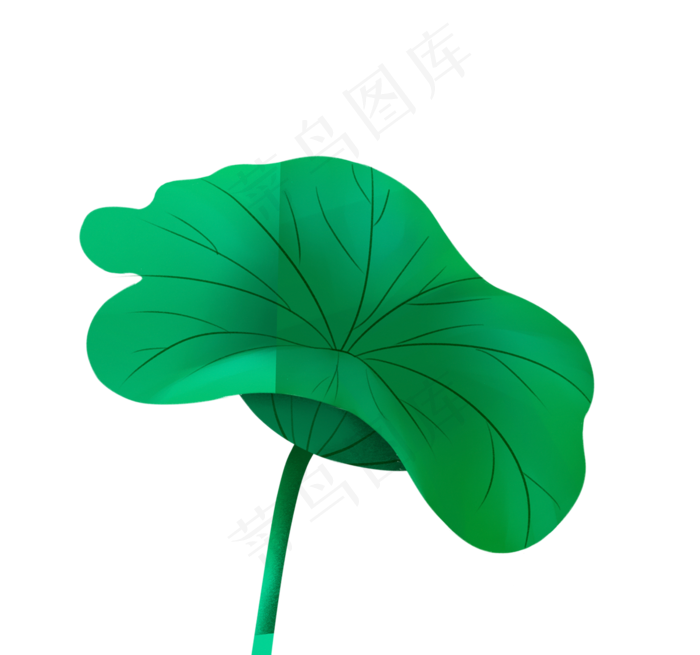 绿色荷叶