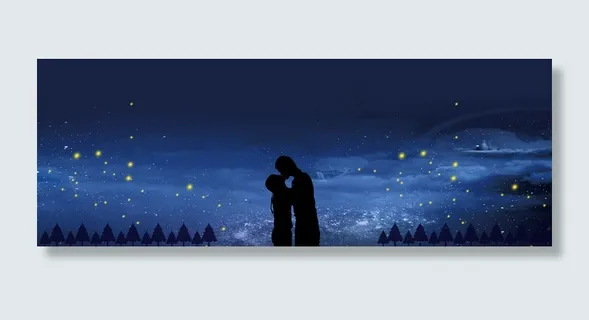 星空接吻日梦幻标题banner