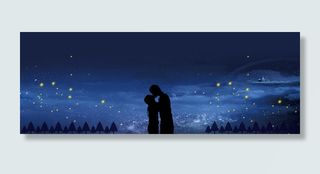 星空接吻日梦幻标题banner