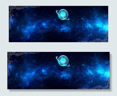 科技感发光地球商务banner