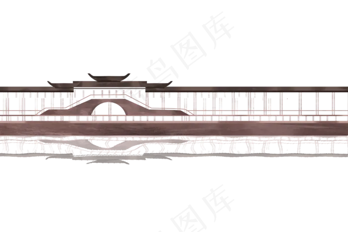 廊桥旅游风景(3000X2000(DPI:300))psd模版下载