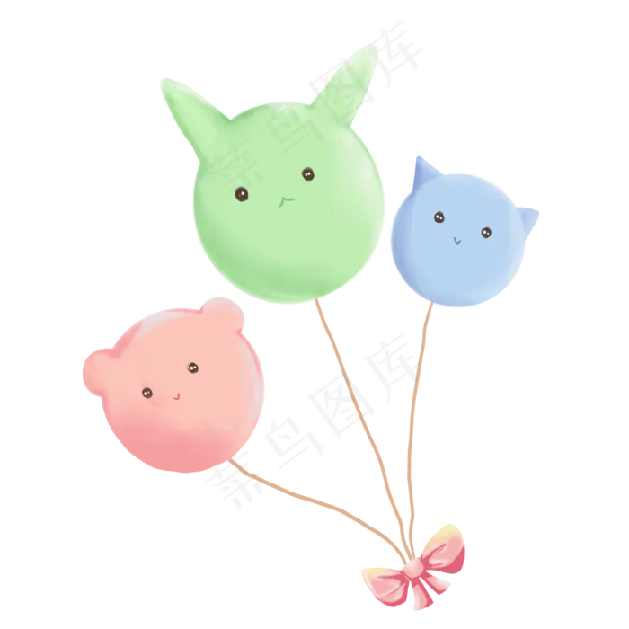 儿童节可爱气球(2000X2000(DPI:300))psd模版下载