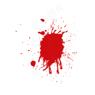 红色墨迹印记印章