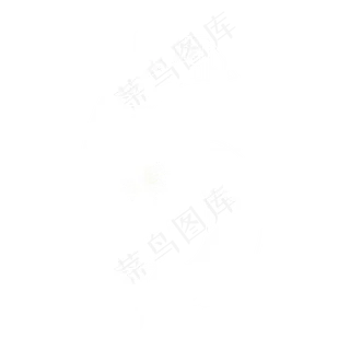 透明线条光效PSD数字6