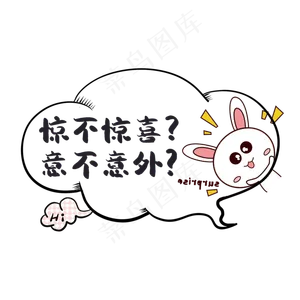 惊不惊喜意不意外网络语对话框