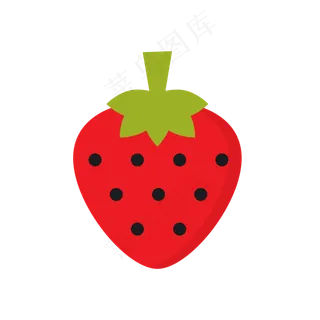 夏至夏天可口水果草莓免扣素材