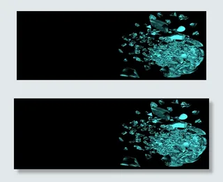 黑色质感大气平面banner