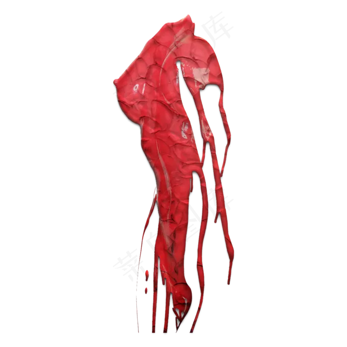 女人体红色油画装饰油漆,免抠元素(2500*2500px 300 dpi )psd模版下载