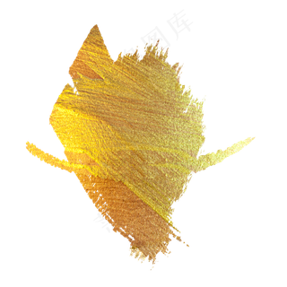 金粉笔刷金沙,免抠元素